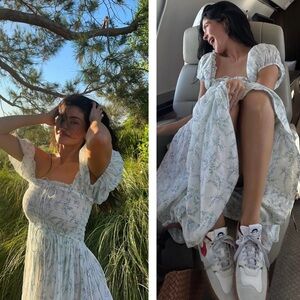 Doen Stanza Dress in Bluebell